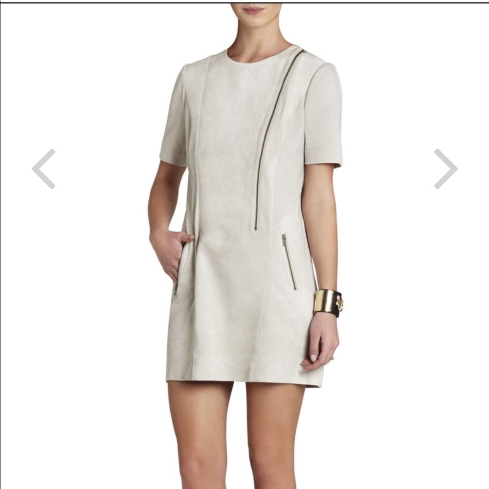 BcbgMaxAzria Heather Blocked Faux Suede Dress